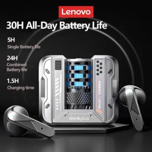 Lenovo LP49 TWS Wireless Bluetooth V5.4 Earphones Music Gaming Dual Mode Earbuds